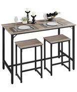 Bar Table Set Dining Room Table Set Counter Height Table With Stools Set... - £166.53 GBP
