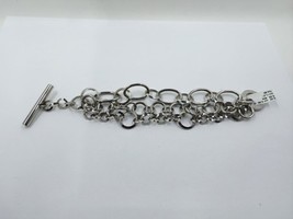 FIBO ONE Stainless Steel Triple Strand Multi-Circle Bracelet - $16.95