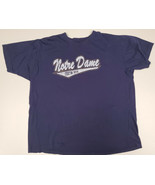 Notre Dame Fighting Irish Navy Blue T-Shirt NCAA Mens Large L - £7.82 GBP