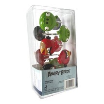 Angry Birds Shower Curtin Set Box 12 Hooks Rings Rovio Resin and Metal New - $23.70