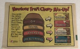 1985 Newtons Cookies Vintage Print Ad Advertisement pa14 - £6.25 GBP