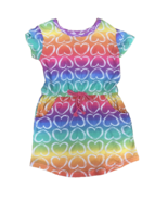 Toddler Girls Short Sleeve Hearts Prints Dresses 4T - £9.71 GBP