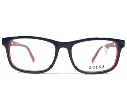 Guess Kids Eyeglasses Frames GU9179 090 Navy Blue Red Square Full Rim 49-15-135 - £66.00 GBP