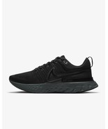 new men's 11 Nike React Inifinity Run Flyknit 2 Triple Black/blackout CT2357-003 - $71.24