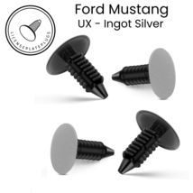 FORD Ingot Silver - Set of 4: License Plate Plugs Front Bumper Hole Plugs Covers - £11.39 GBP