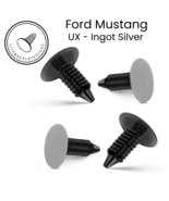 FORD Ingot Silver - Set of 4: License Plate Plugs Front Bumper Hole Plugs Covers - $14.49