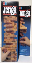 Original Vintage 1986 Jenga MB Game Stacking Wood Blocks In Original Box - £11.72 GBP