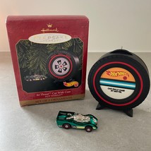 1999 Mattel Hot Wheels Jet Threat Car w/Case Hallmark Keepsake Ornament - $21.28