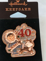 Estate Hallmark Keepsake 40 Years of Frosty Friends Enamel Lapel or Hat Pin or  - £7.47 GBP