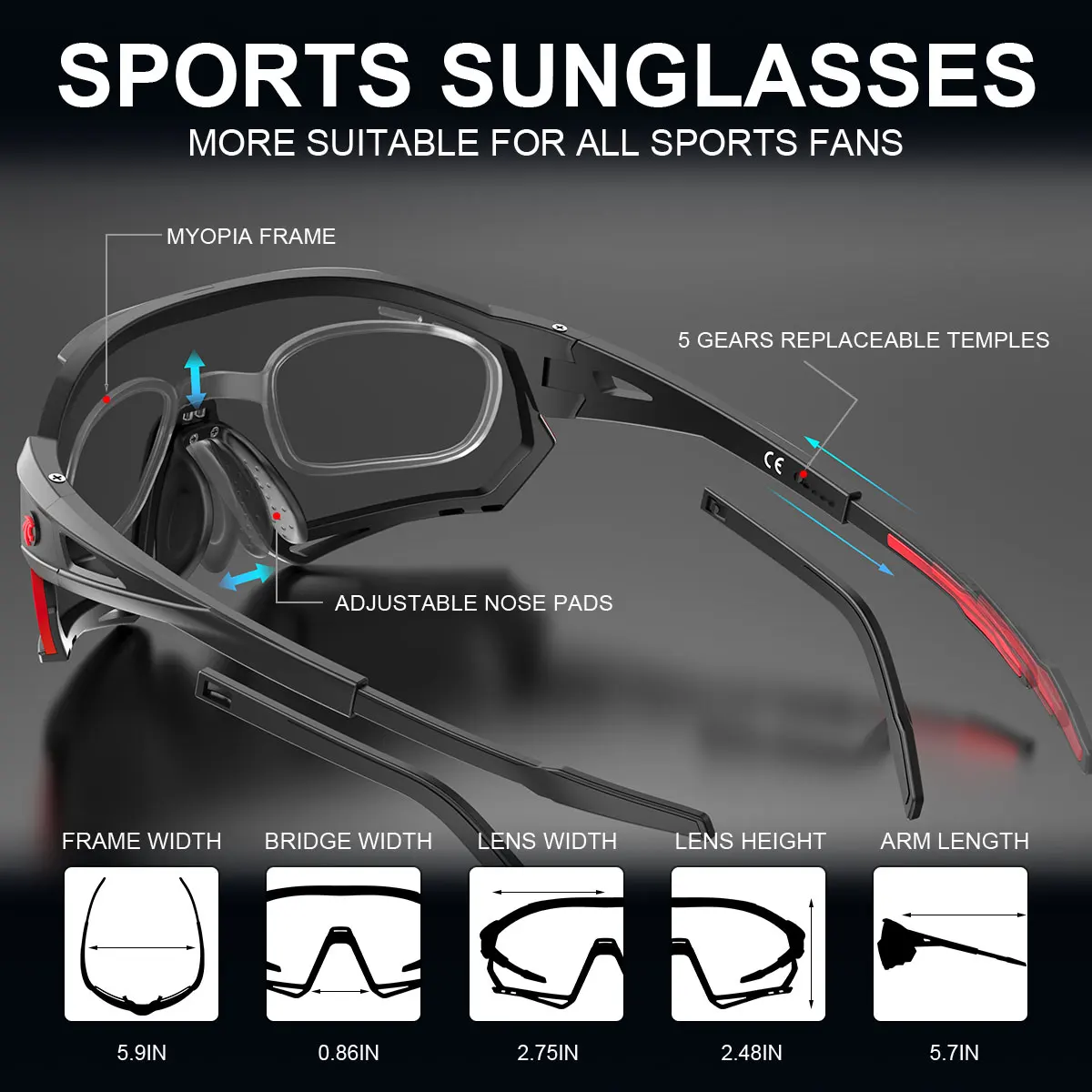 Sporting X-TIGER Polarized Cycling GlAes Outdoor Sportings Road Bike GlAes 5 Len - $63.00