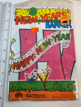 NEW YEARS Wall Banner Vintage Decoration-BETA Products-NEW Retro 90s Happy - £4.91 GBP