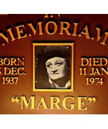 New LARGE MARGE Memorial Display Sign Plaque Logo - 3D Printed - $19.85