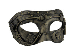 Zeckos Metallic Steampunk Gladiator Eye Mask - £11.49 GBP