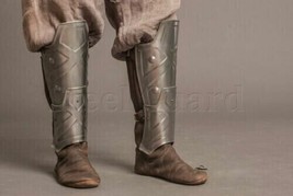 Medieval Knight Leg Armor solid Steel Legs Dwarven Armor Halloween costume Armor - £76.54 GBP