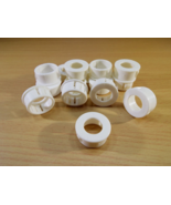 QTY15 HEYCO 2117 SB.875-8 WHITE 7/8&quot; HOLE x 1/2ID REDUCER SNAP BUSHING N... - $134.87 MXN