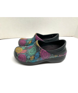 Crocs Womens Sz 6 Neria Pro II Works Shoes Black Paisley Slip Resistant ... - £31.31 GBP