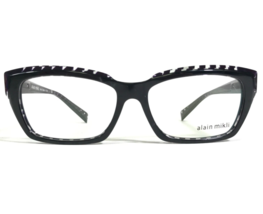 Alain Mikli Eyeglasses Frames A03010 B0AK Black Purple Clear Cat Eye 53-15-135 - £118.03 GBP