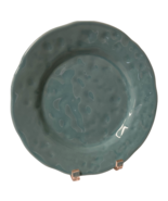 Teal Dimply Textured Serving Plate By Matceramica Made In Portugal Vinta... - $21.30 CAD