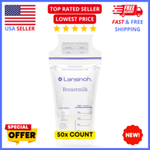 Lansinoh Breastmilk Storage Bags 50 Count Leak-Proof Bags for Freezing &amp;... - $14.99
