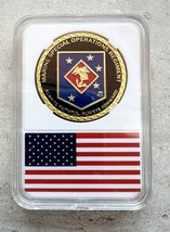 Us Marine Corps Special Operations Regiment Challenge Coin With Case - £11.86 GBP