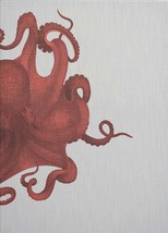 Wall Art Print 19th C Octopus Study 29x40 40x29 Coral White Pink - £298.52 GBP