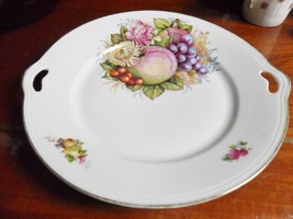 CT Altwasser Silesia Germany, two handle tray fruit decor - £43.36 GBP