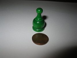 1982 Parcheesi Board Game Piece : Single wooden Green Player Pawn - £1.60 GBP