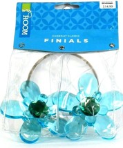 1 Cambria Classic My Room Flower Finial 280108 Blue Made for Liberty Pro... - $11.99
