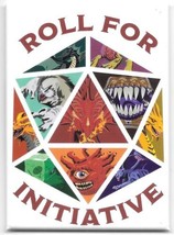 Dungeons &amp; Dragons Roll For Initiative Fantasy Art Refrigerator Magnet UNUSED - £3.18 GBP