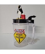 Vintage 1997 Bud Ice Beer Mug Talking Penguin Beware the Penguin - $265.72 MXN