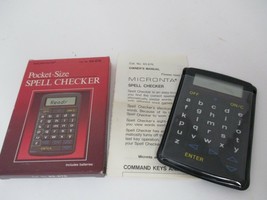 Micronta Pocket Size Spell Checker With Case #63-676 NEW Batteries Radio... - £19.42 GBP
