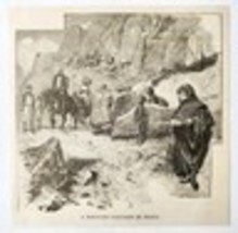 Mountain Excursion In Persia 1885 Wood Engraving Victorian Art Companion... - $365.67 MXN