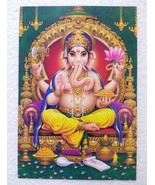 Lord Ganesh Ganapati Hindu Gods Religious Original Post Card Postcard Hi... - $147.40 MXN