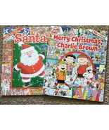 Lot of 2  Christmas Santa Holiday Themed Look and Find Children&#39;s Books - $20.92 CAD