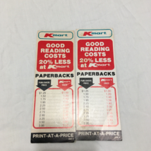 Vintage Kmart advertising good reading cost less paperback price list bo... - $19.75