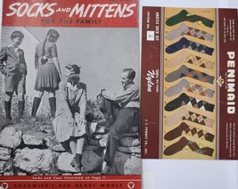 VTG Knitting Pattern Book Red Heart Socks &amp; Mittens, Plus JC Penneys Soc... - $25.26 CAD