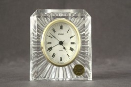 Starburst Pattern Crystal Mantel Cristal D&#39;Arques Durand Staiger Quartz Clock - £21.12 GBP