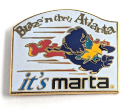 Marta Blaze Atlanta 1996 Paralympics Mascot GA Rapid Transit Bus Rail Train Pin - $13.99