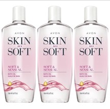 Avon Skin So Soft Soft &amp; Sensual Bath Oil BONUS SIZE 25 fl oz LOT OF 3 - $65.44