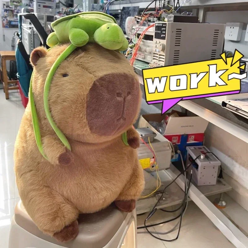 Capybara Plush Simulation Capibara Fluffty Plushy Toy Internet Celebrity Cute - £20.43 GBP