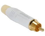 Amphenol ACPR-WHT Diecast RCA Connector White with Gold Contacts - $9.05