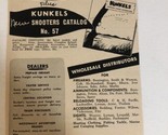1957 Kunkels New Shooters Catalog Vintage Print Ad Advertisement pa19 - £10.27 GBP