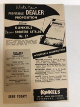 1957 Kunkels New Shooters Catalog Vintage Print Ad Advertisement pa19 - $12.86