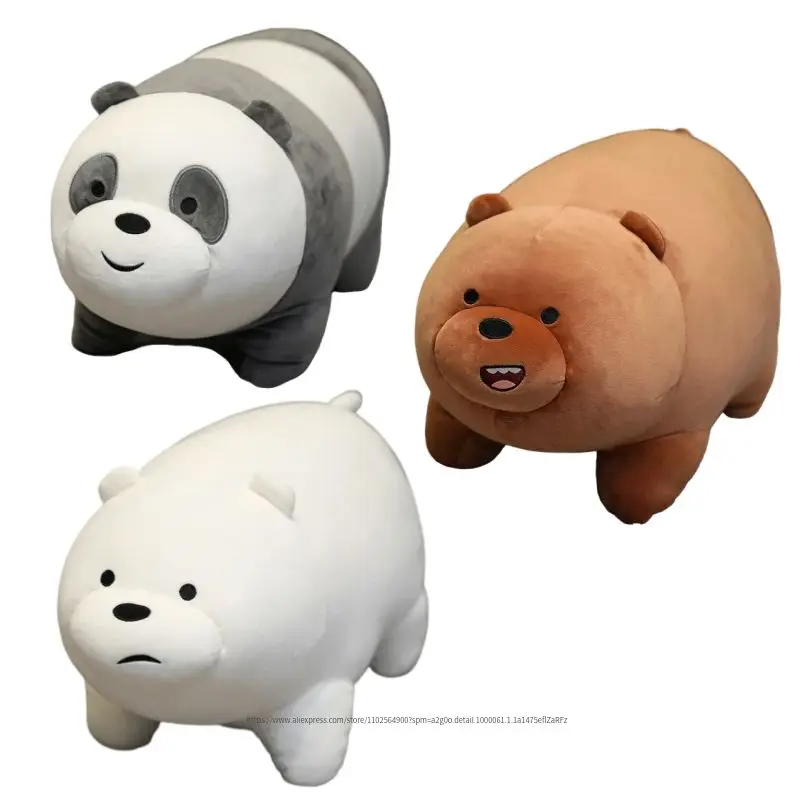We Bare Bear Plush Toys Children Stuffed Animals Cartoon Figure Plush Panda Doll - £16.71 GBP+