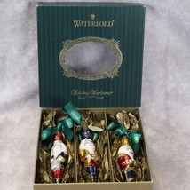 Waterford Holiday Heirlooms Ornaments 3 Nutcrackers Hand Made 2000 w/ Box &amp; Card - £54.82 GBP