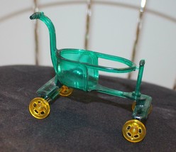 Doll House Size Tayor Tot Style Stroller Green Plastic - £14.01 GBP