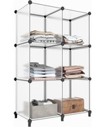 Homidec 6-Cube Storage Shelf, Storage Bookcase Bookshelf With, Transparent. - £29.83 GBP