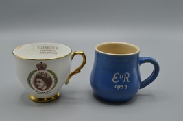 1953 Queen Elizabeth II Coronation Mugs Devonware Taylor Kent Personalized Brian - £34.43 GBP