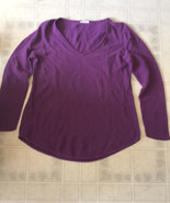 Eileen Fisher Women&#39;s 100% Organic Cotton Tunic Sweater Size Small Purple  - £55.21 GBP