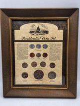 Presidential Coin Set Framed - Eisenhower, Kennedy, Roosevelt, Lincoln, ... - £27.21 GBP